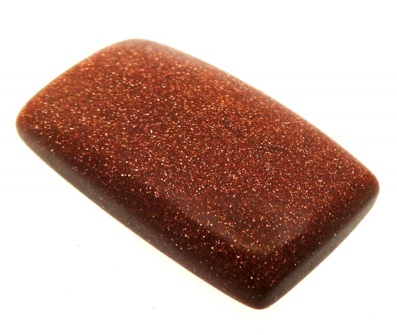 Rectangle 31x18mm Goldstone Cabochon 07