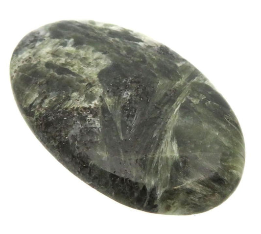 Oval 50x31mm Green Tourmaline in Quartz Cabochon 07