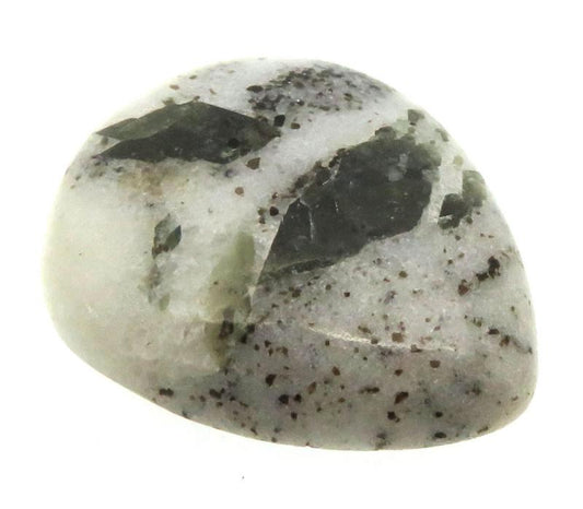 Teardrop 27x23mm Green Tourmaline in Quartz Cabochon 10