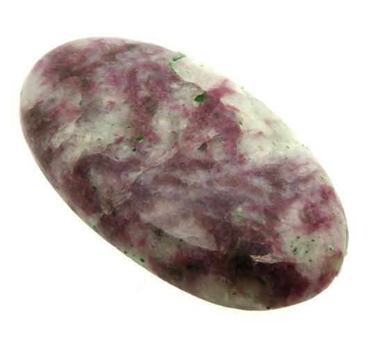 Oval 37x20mm Pink Tourmaline in Quartz Cabochon 06