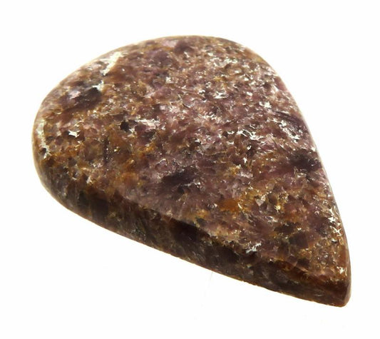 Teardrop 38x27mm Lepidolite Cabochon 06