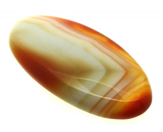 Oval 39x18mm Banded Onyx Cabochon 06