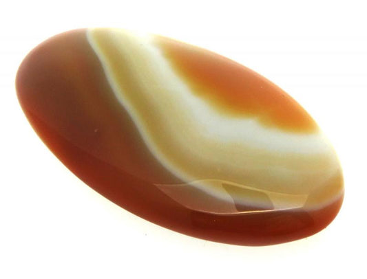 Oval 50x27mm Banded Onyx Cabochon 10