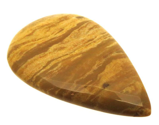 Teardrop 51x33mm Wood Jasper Cabochon 02