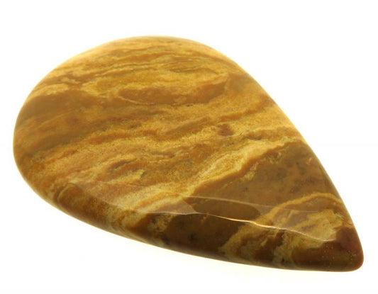 Teardrop 53x37mm Wood Jasper Cabochon 05