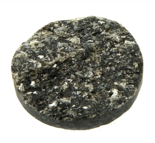 Round 22x22mm Druzy Black Mica Cabochon 07