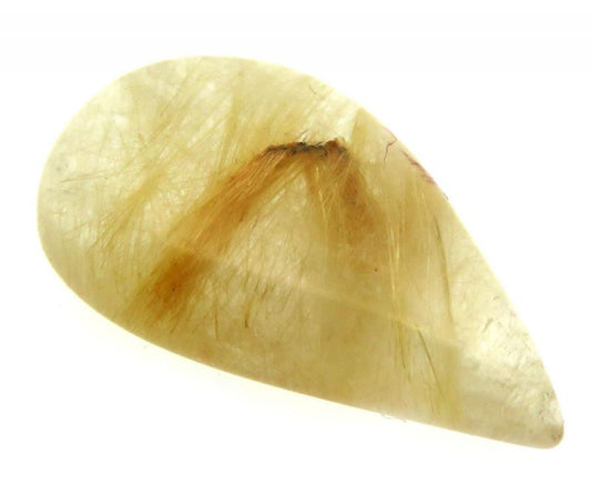 Teardrop 29x17mm Rutilated Quartz Cabochon 04