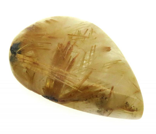 Teardrop 31x21mm Rutilated Quartz Cabochon 11