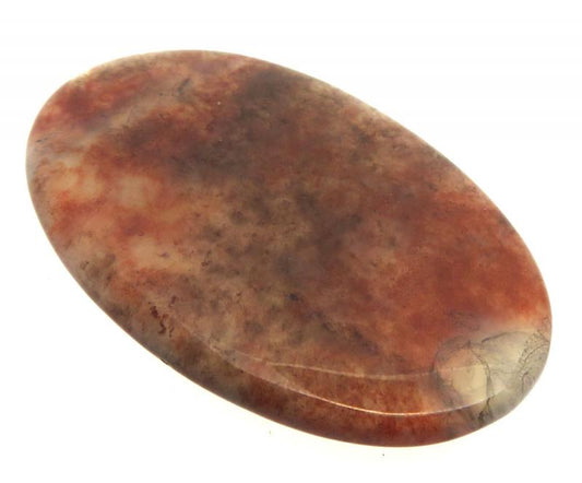 Oval 44x28mm Red Moss Agate Cabochon 04