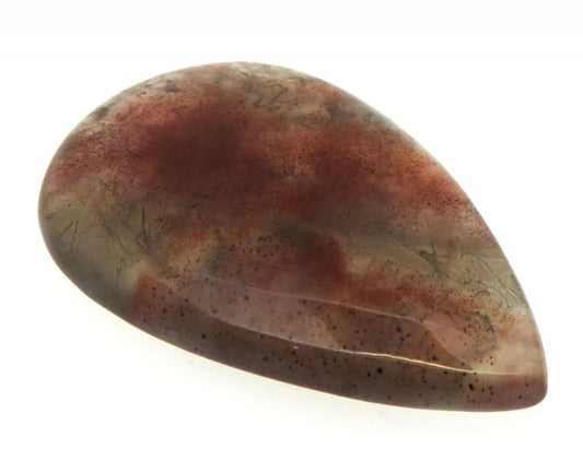 Teardrop 32x21mm Red Moss Agate Cabochon 06