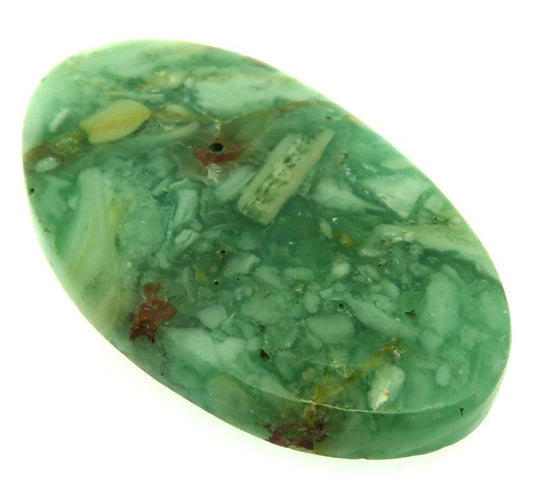 Oval 52x31mm Green Opal Cabochon 07