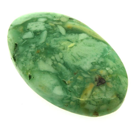 Oval 41x25mm Green Opal Cabochon 08