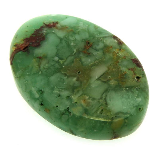 Oval 37x25mm Green Opal Cabochon 10