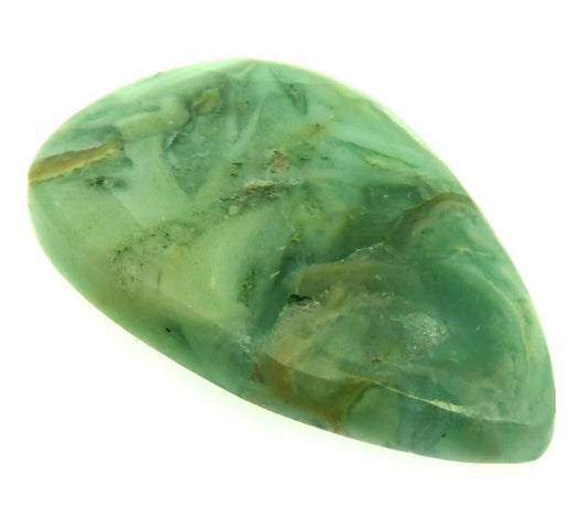 Teardrop 43x28mm Green Opal Cabochon 11