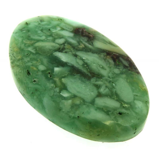 Oval 41x26mm Green Opal Cabochon 16