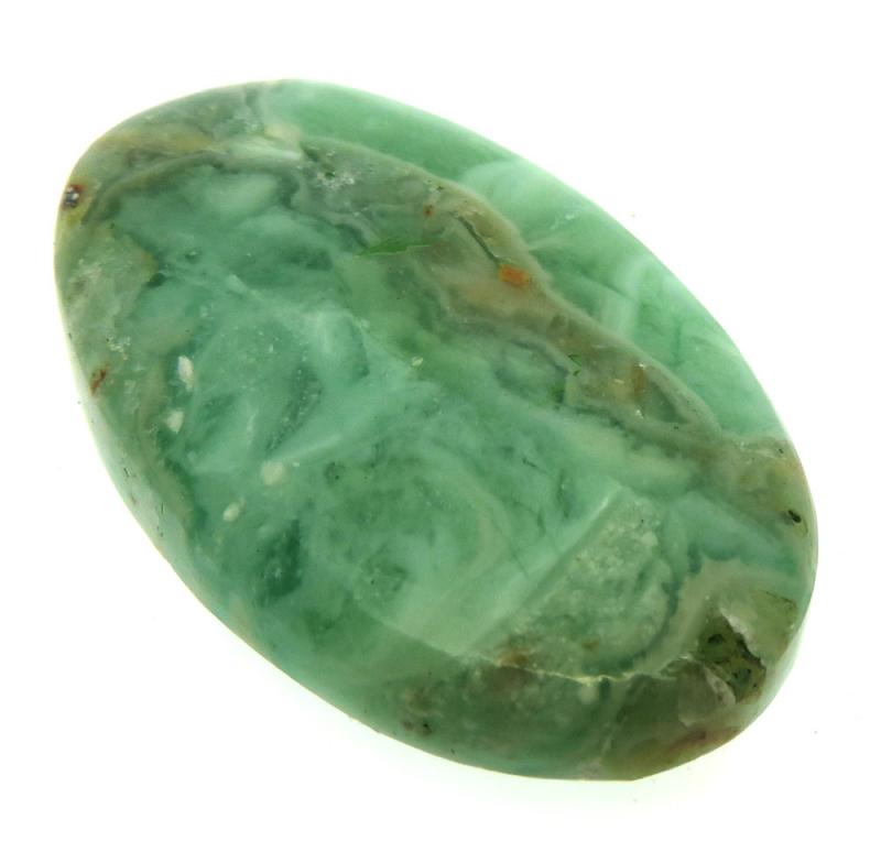 Oval 43x25mm Green Opal Cabochon 21
