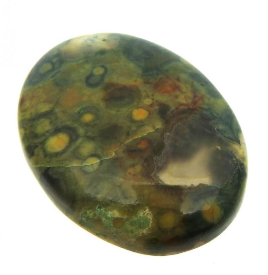 Oval 38x28mm Rainforest Jasper Cabochon 06