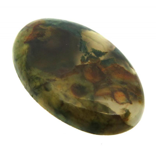 Oval 34x22mm Rainforest Jasper Cabochon 10