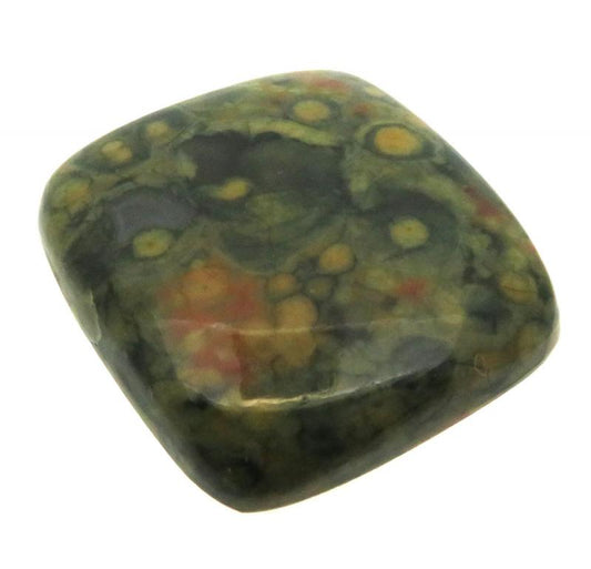 Rectangle 28x27mm Rainforest Jasper Cabochon 15