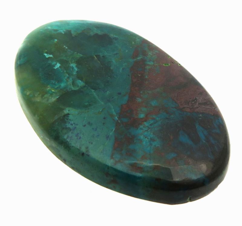 Oval 40x24mm Shattuckite Cabochon 20