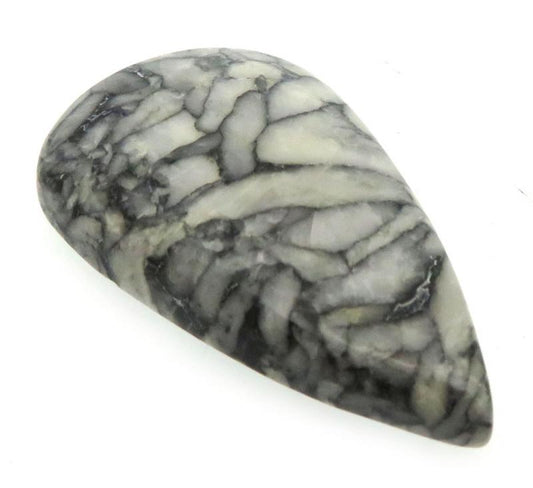 Teardrop 37x21mm Pinolith Cabochon 09