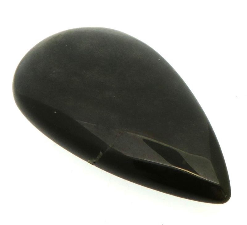 Teardrop 39x21mm Gold Sheen Obsidian Cabochon 05