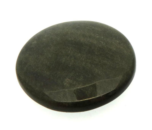 Round 30x30mm Gold Sheen Obsidian Cabochon 08