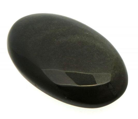 Oval 37x22mm Gold Sheen Obsidian Cabochon 17