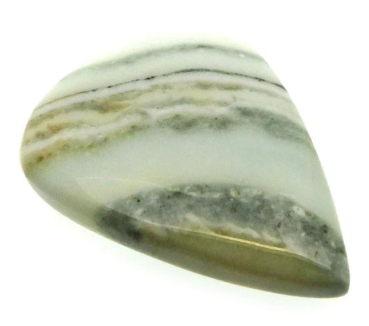 Teardrop 32x23mm Saturn Chalcedony Cabochon 08