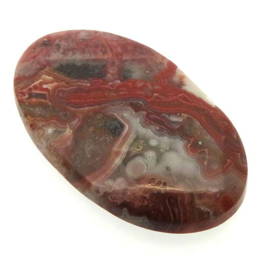 Oval 37x22mm Natural Crazy Lace Agate Cabochon 08