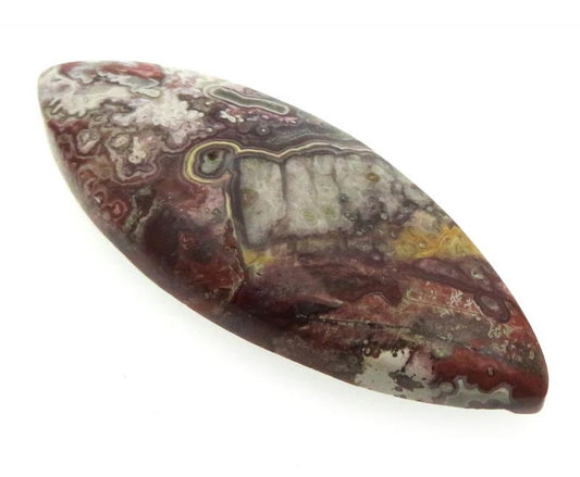 Marquise 43x16mm Natural Crazy Lace Agate Cabochon 10