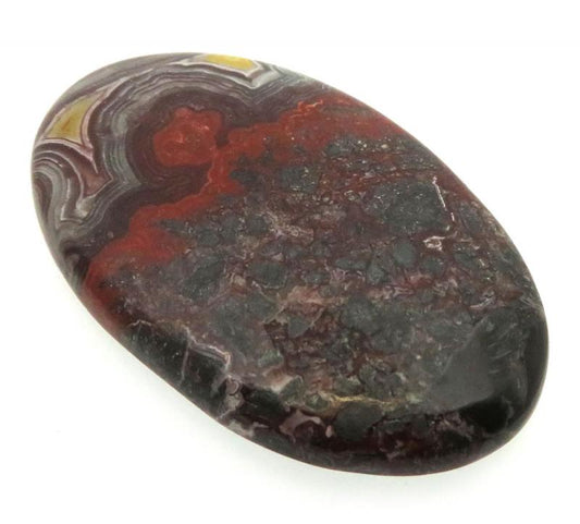 Oval 40x25mm Natural Crazy Lace Agate Cabochon 15