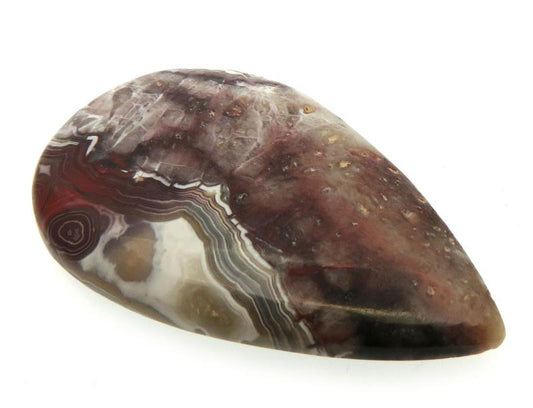 Teardrop 38x22mm Natural Crazy Lace Agate Cabochon 17