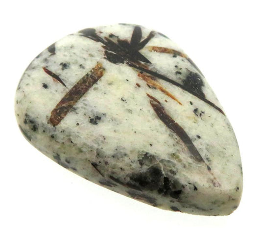 Teardrop 36x26mm Astrophyllite Cabochon 02