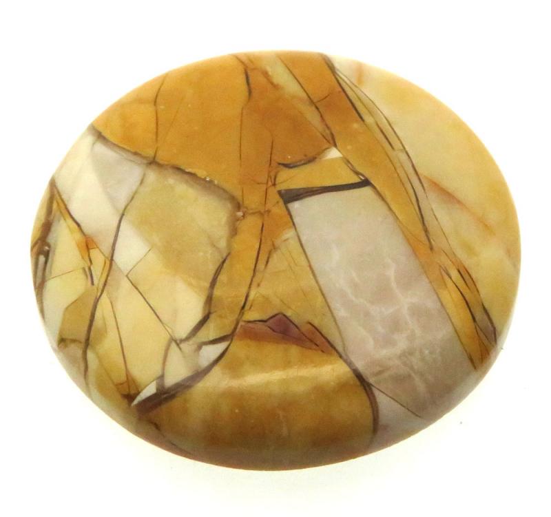 Round 31x31mm Brecciated Mookaite Cabochon 07
