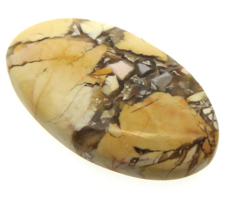 Oval 40x23mm Brecciated Mookaite Cabochon 10