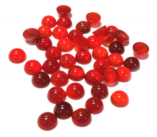 Single Round 6mm Carnelian Cabochon