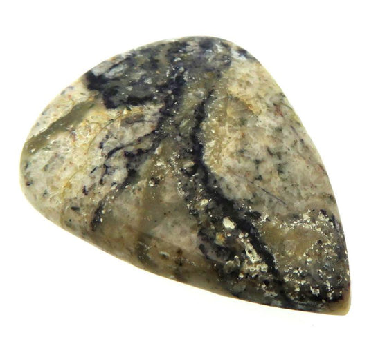 Teardrop 36x28mm Indian Fluorite Cabochon 11