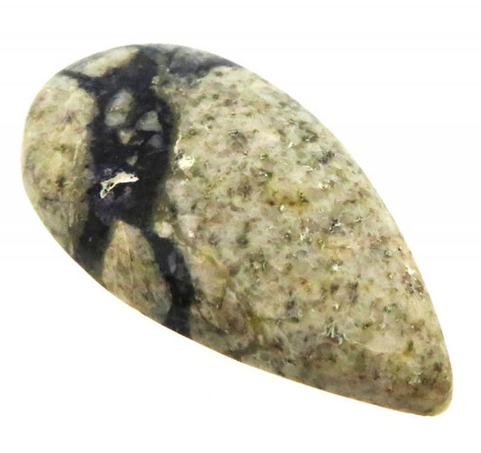Teardrop 34x18mm Indian Fluorite Cabochon 23