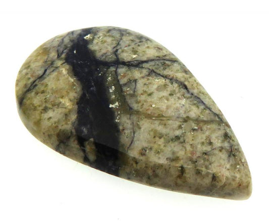 Teardrop 36x21mm Indian Fluorite Cabochon 26