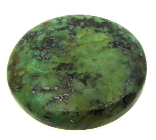 Round 33x33mm Brazilian Turquoise Cabochon 36