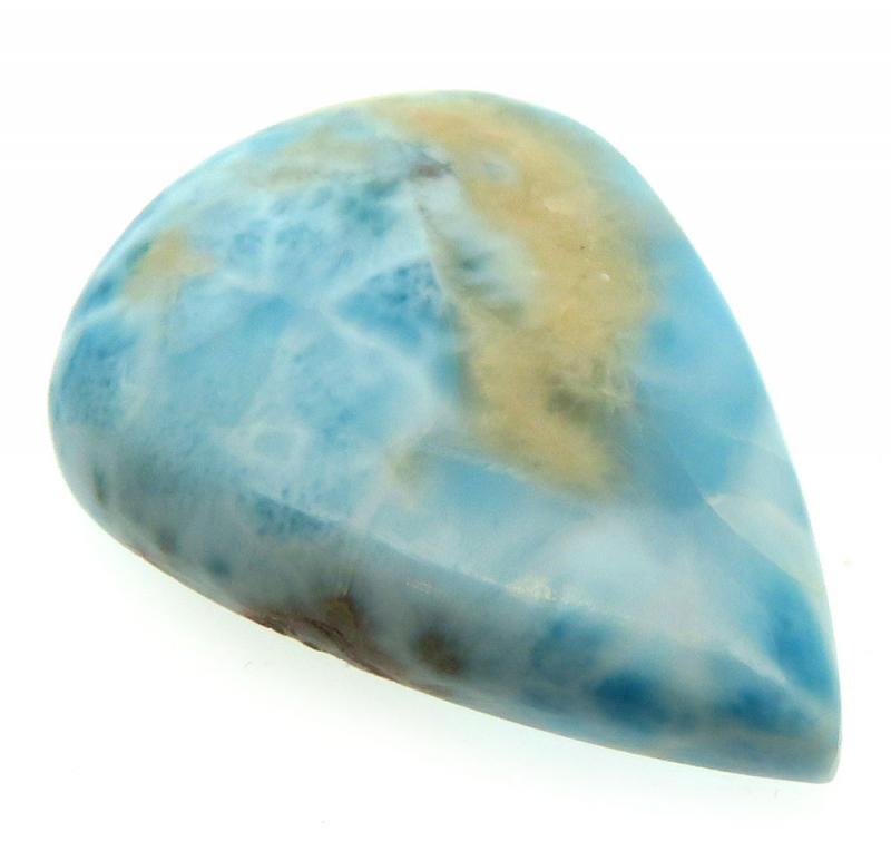 Teardrop 32x23mm Larimar Cabochon 27