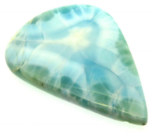 Teardrop 69x51mm Larimar Cabochon 46
