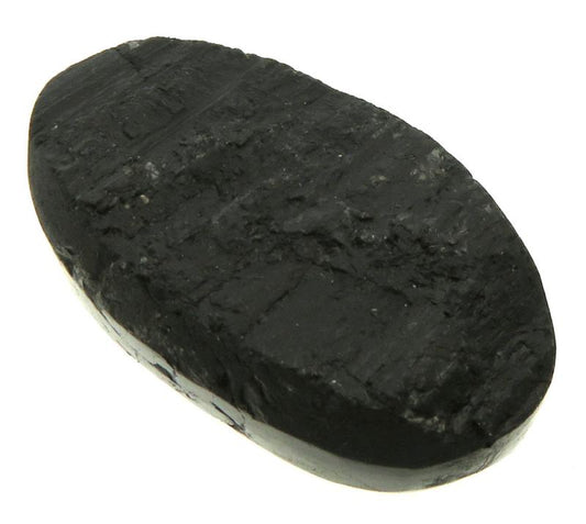 Oval 38x22mm Druzy Black Tourmaline Cabochon 18