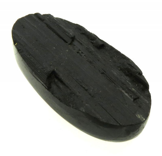 Oval 37x17mm Druzy Black Tourmaline Cabochon 19