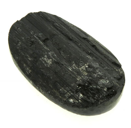 Oval 39x23mm Druzy Black Tourmaline Cabochon 21