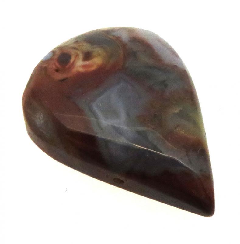 Teardrop 25x18mm Palm Agate Cabochon 16