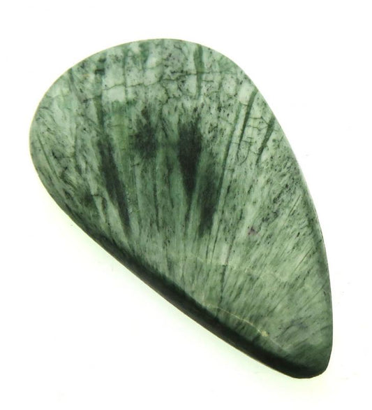 Teardrop 31x18mm Olive Scolecite Cabochon 11