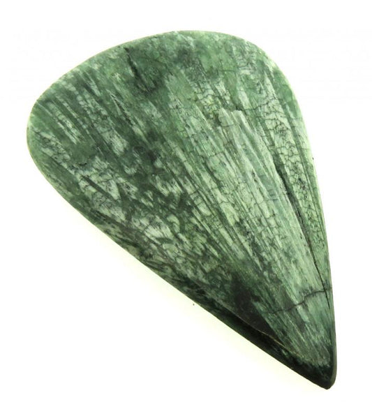 Teardrop 53x34mm Olive Scolecite Cabochon 18