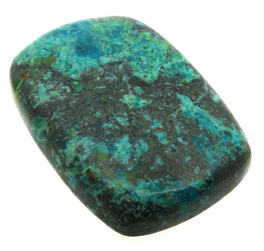 Rectangle 34x23mm Chrysocolla Cabochon 18